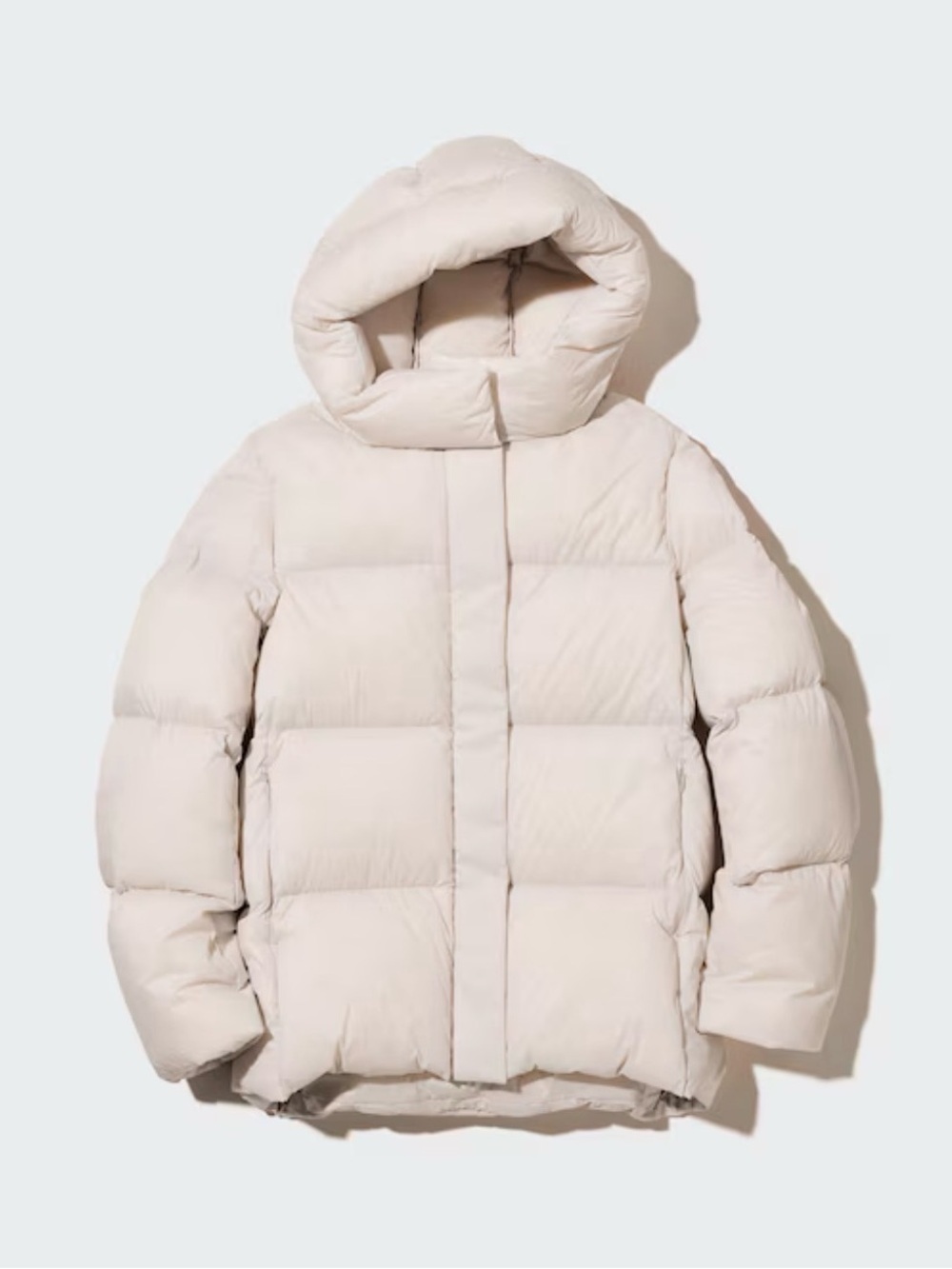 Uniqlo ULTRA LIGHT DOWN PUFFER PARKA Women’s Light Cream Puffer Jacket XS